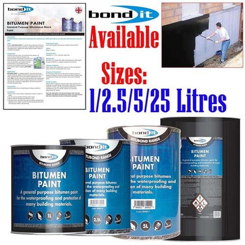 Bond black bitumen paint - bitumen,