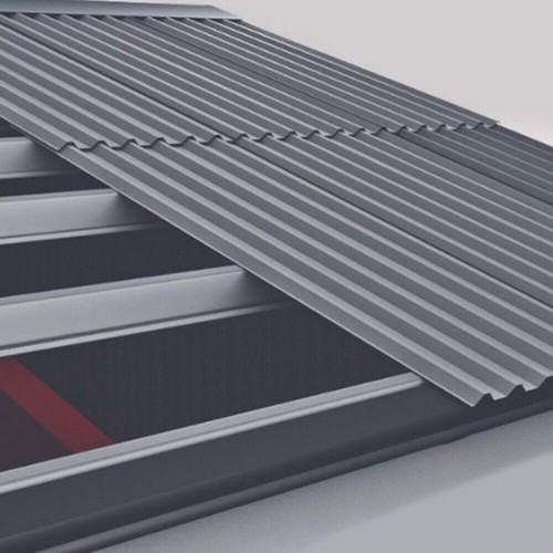 Sheets corrugated metal - of,