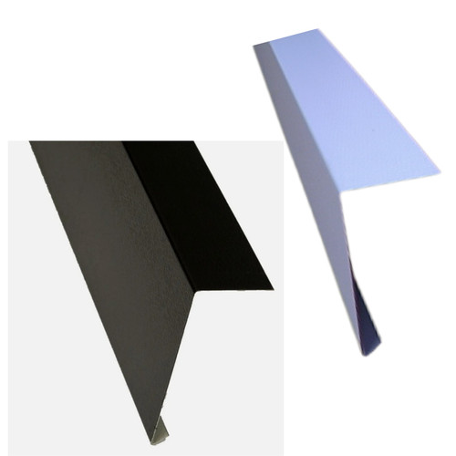 Flat roof metal edge trim - flat,