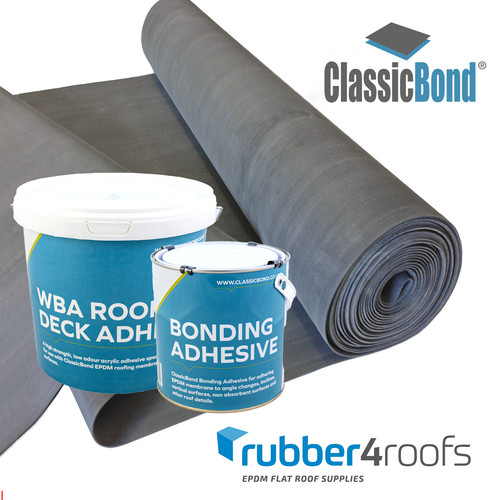 Epdm rubber roofing kit - rubber, flat